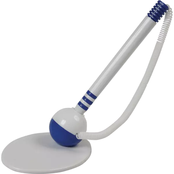 Ручка шариковая на самоклеящейся подставке Attomex, со шнуром и основанием, синяя, 5072700