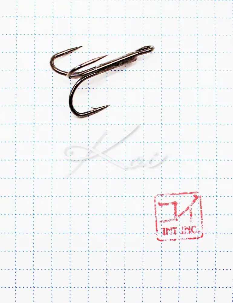 Крючок рыболовный тройник KOI O'SHAUGHNESSY TREBLE,  размер 2 (INT), цвет BN, (10 шт.)