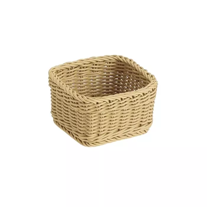 Плетеная корзинка 14x14x8см, искусственный ротанг, кремовый цвет, &quot;Costura&quot; Esprado CST14CRE604