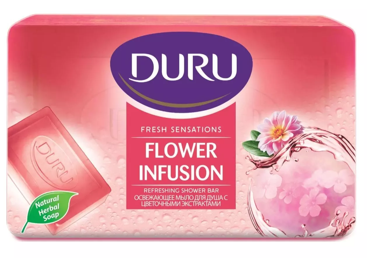 Мыло для душа Duru FRESH SENS Цвет. Flower InfuSion с цветочными экстрактами, 150 г