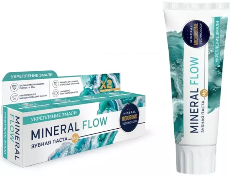 Зубная паста PSLAB Mineral flow Укрепление эмали 100 г