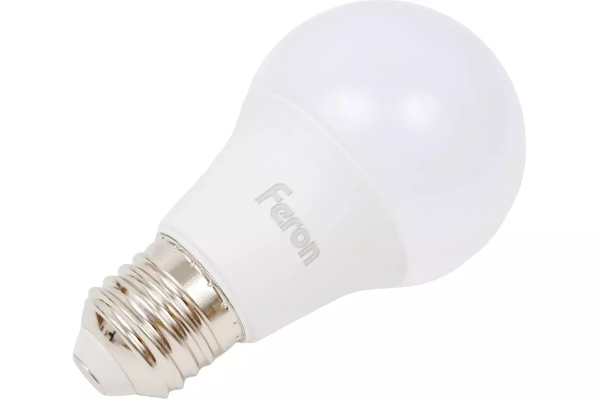 Светодиодная лампа Е27 220В 12Вт 4000К груша диммируемая нейтральный свет FERON 51053