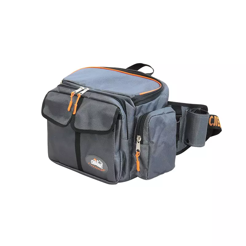 Сумка рыболовная &quot;СЛЕДОПЫТ&quot; Fishing Hip Bag T2, 27х23х17 см, цв. серый/4/