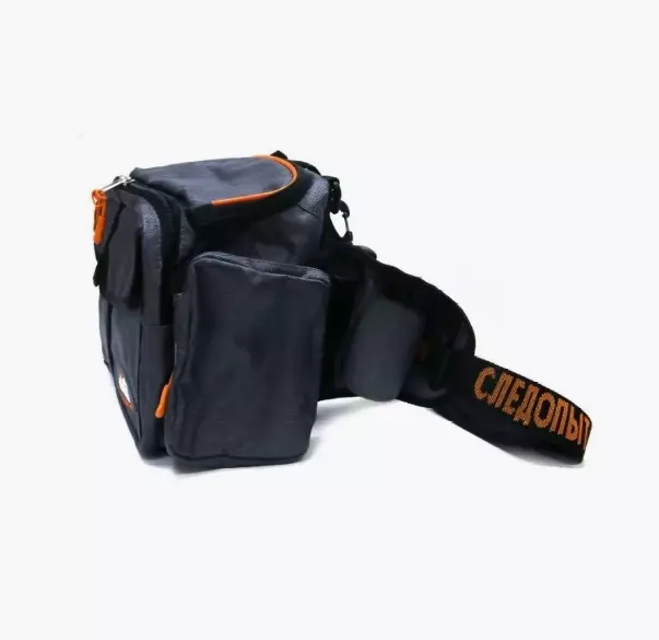 Сумка рыболовная &quot;СЛЕДОПЫТ&quot; Fishing Hip Bag T2, 27х23х17 см, цв. серый/4/