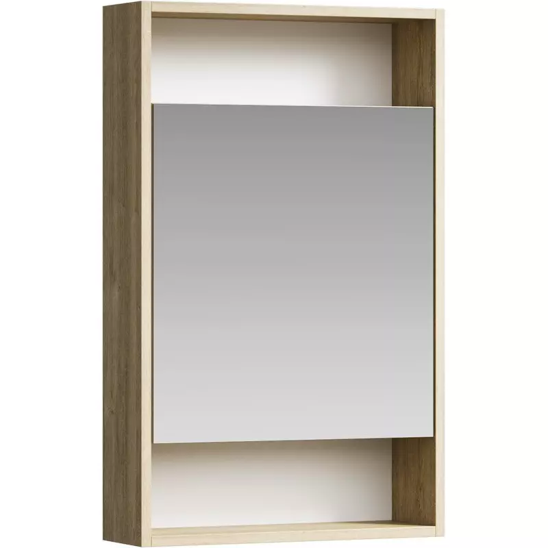 Зеркальный шкаф AQWELLA Сити В5/DB, цвет дуб балтийский