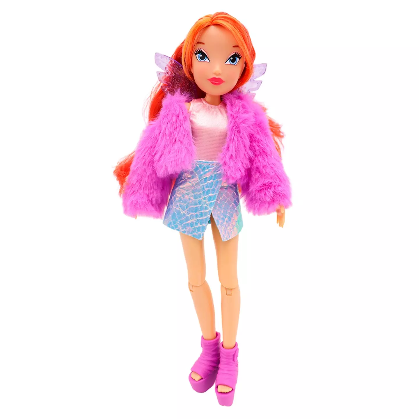 Кукла шарнирная Winx Club Fashion Блум с крыльями и аксессуарами 6 шт 24 см IW01372201