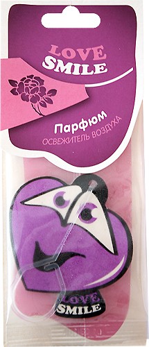 Ароматизатор для автомобиля подвесной &quot;Love Smile&quot; Парфюм, AutoStandart, Россия