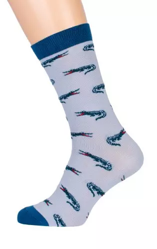 Носки мужские Красная ветка С1305 серый р-р 29 рис крокодилы