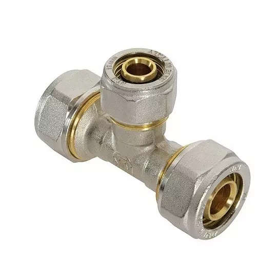 Тройник переходной для металлопластиковых труб 16х20х16, AQUALINK 00465