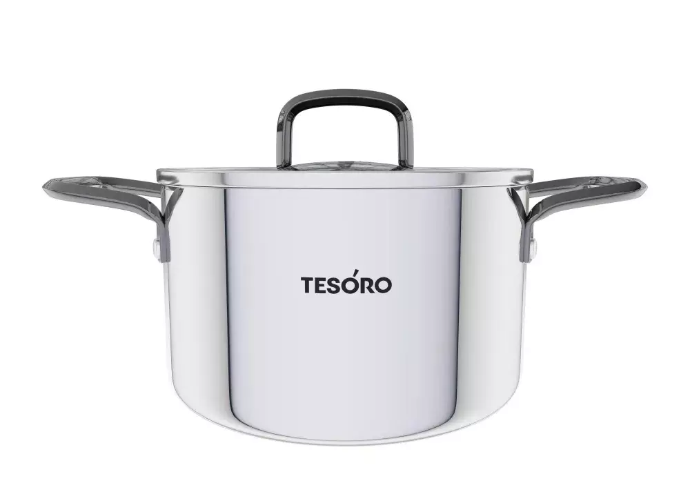 Кастрюля 3,4 л, 18,5 см &quot;Tesoro Asti&quot; монолитный корпус, технология &quot;Tri-PLY&quot;КС634
