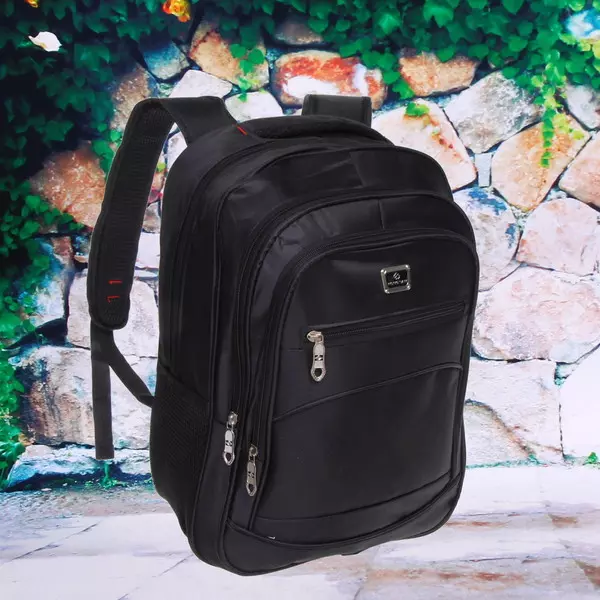 Рюкзак многофункциональный BAST BRUNO, с отделением для ноутбука, усиленные лямки, цвет черный