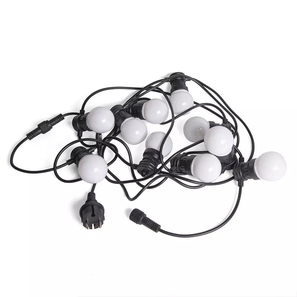 Уличная гирлянда Лампочки Ретро 5 м 10 ламп розовый IP65 Funray 17104