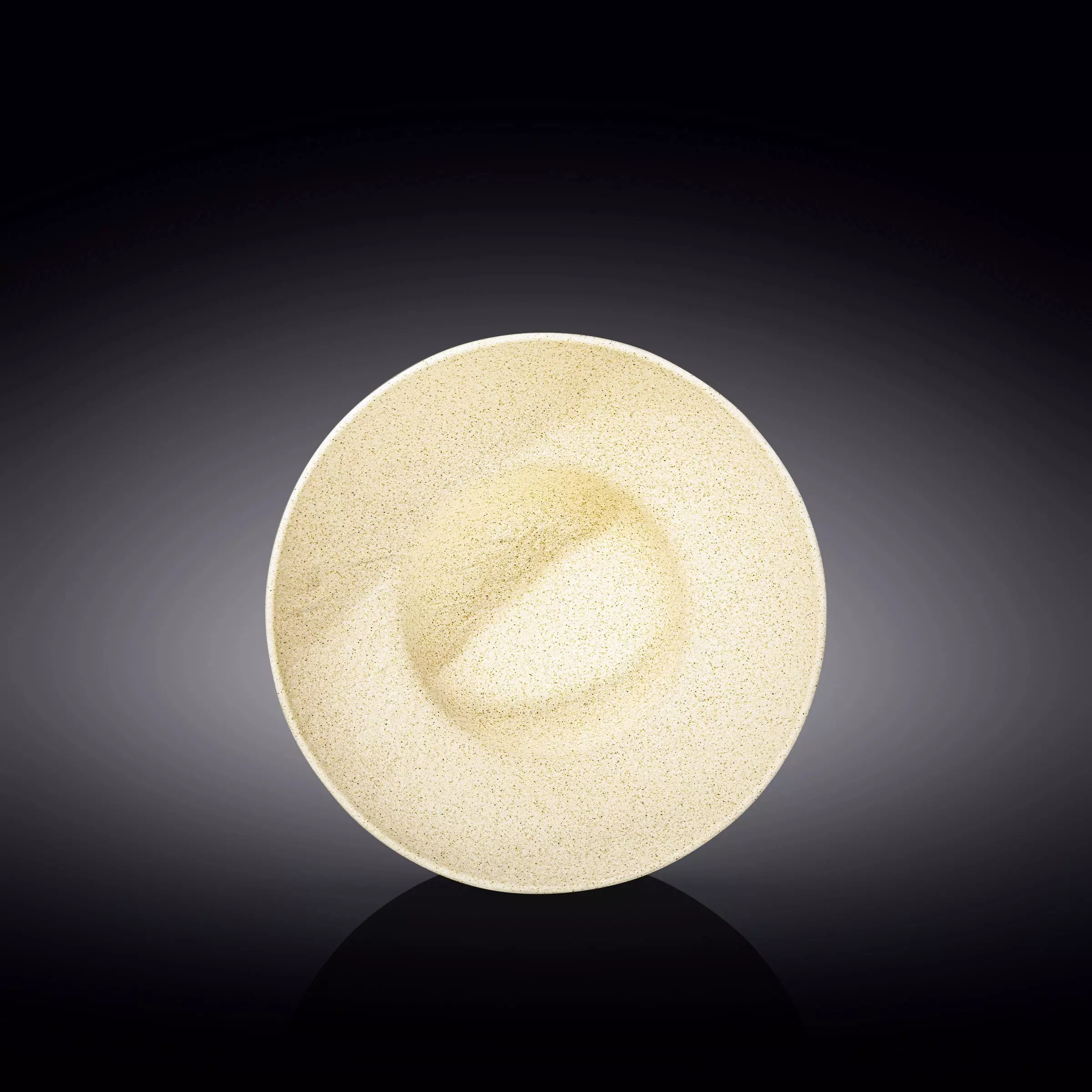 Тарелка глубокая 20 см 800 мл SANDSTONE фарфор песочный цвет Wilmax WL-661312/A