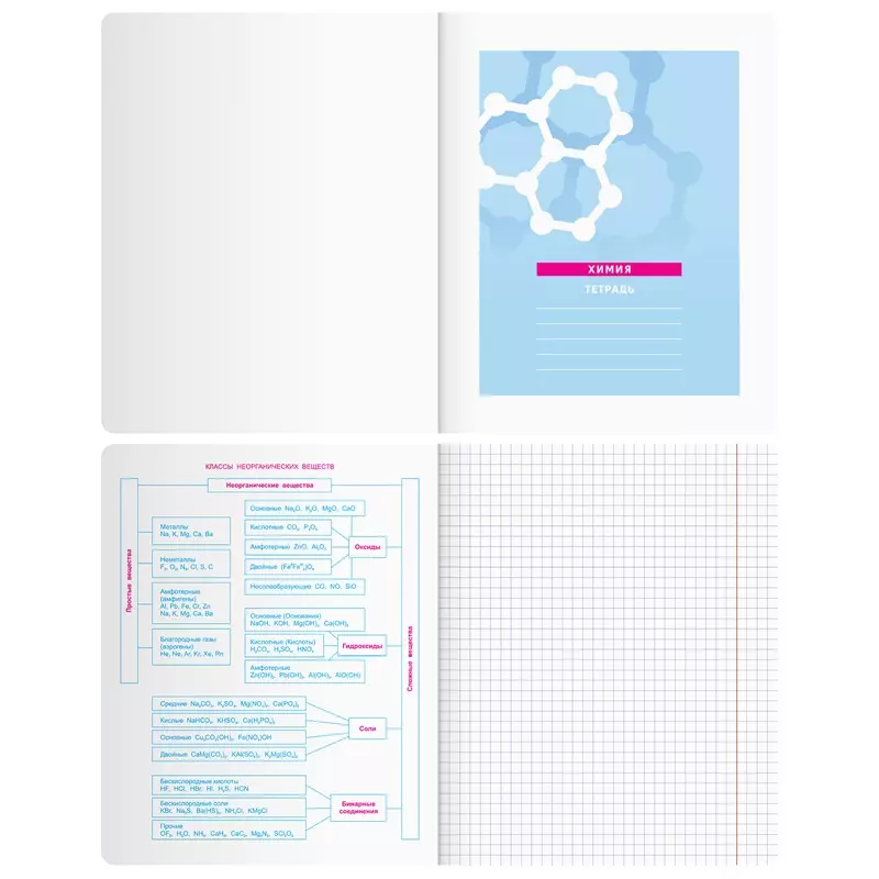 Тетрадь по Химии 48 листов А5, BG Скандальности, клетка с полями