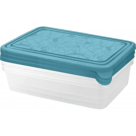 Набор контейнеров для продуктов HELSINKI Artichoke 3 шт. 0,9 л голубой океан PT1455120