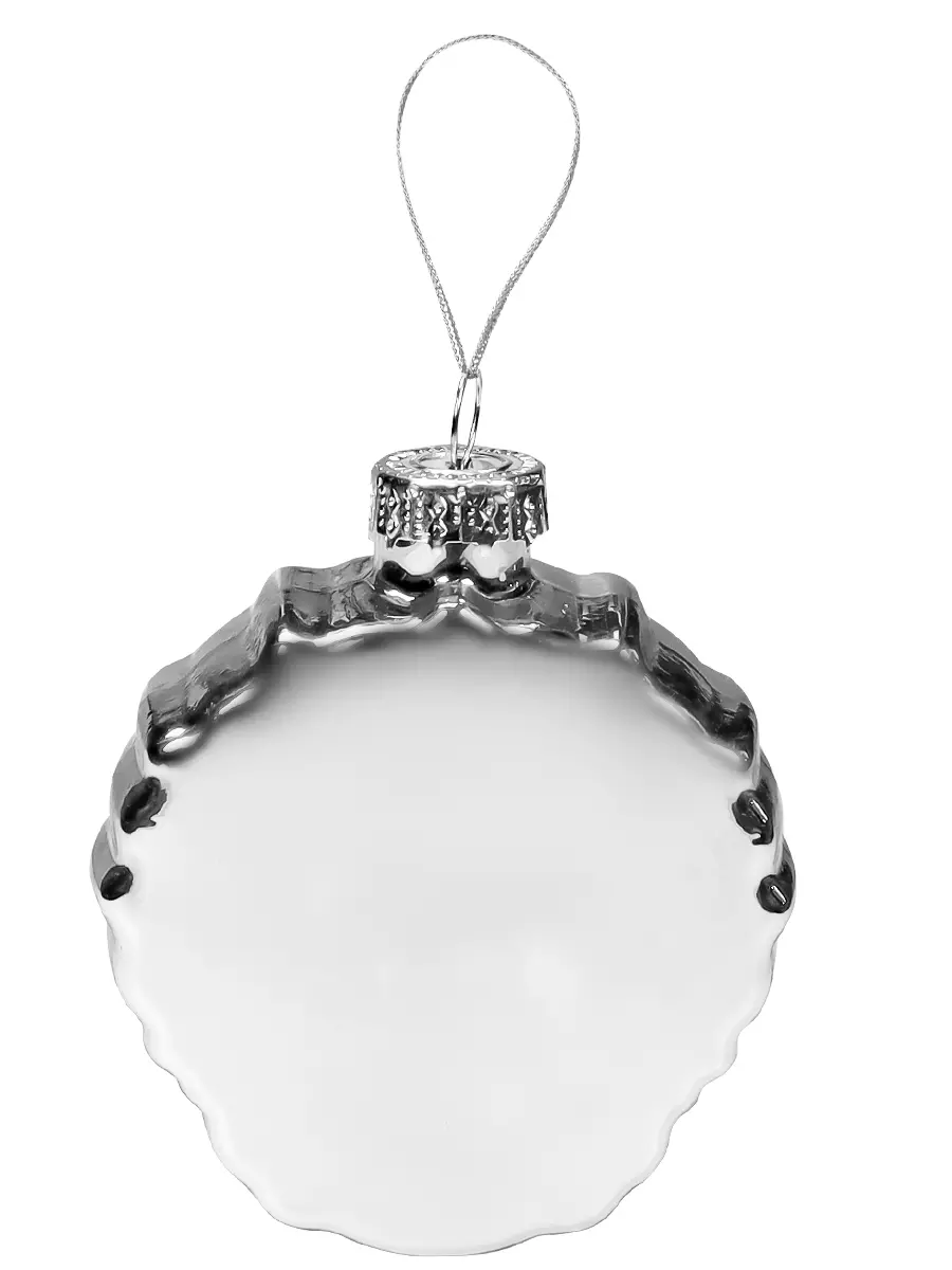 Елочное украшение из стекла "Часы с белочками", 8 см ЕШ-4288