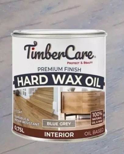 Масло тонирующее с твердым воском TimberCare Hard Wax Oil серый холодный 0,75л