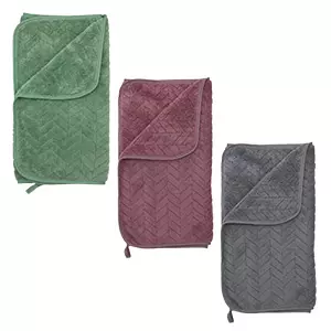 Полотенце кухонное 30*60 см микрофибра серый иллюзия Bravo