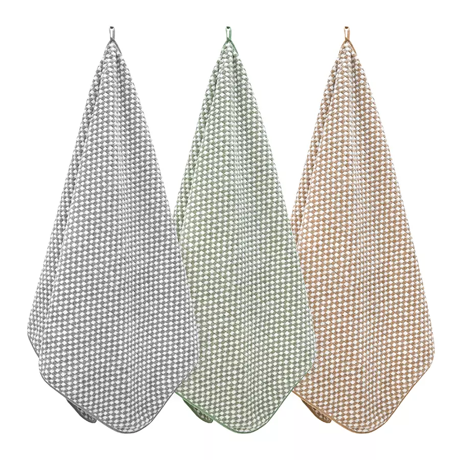 Полотенце кухонное 35*75 см микрофибра зеленый квидо Bravo