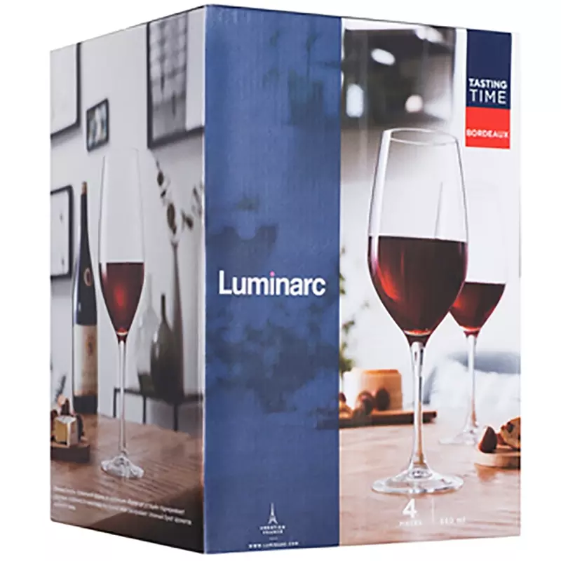 Бокалы для вина 580 мл 4 шт "Время дегустаций Бордо" Luminarc P6815