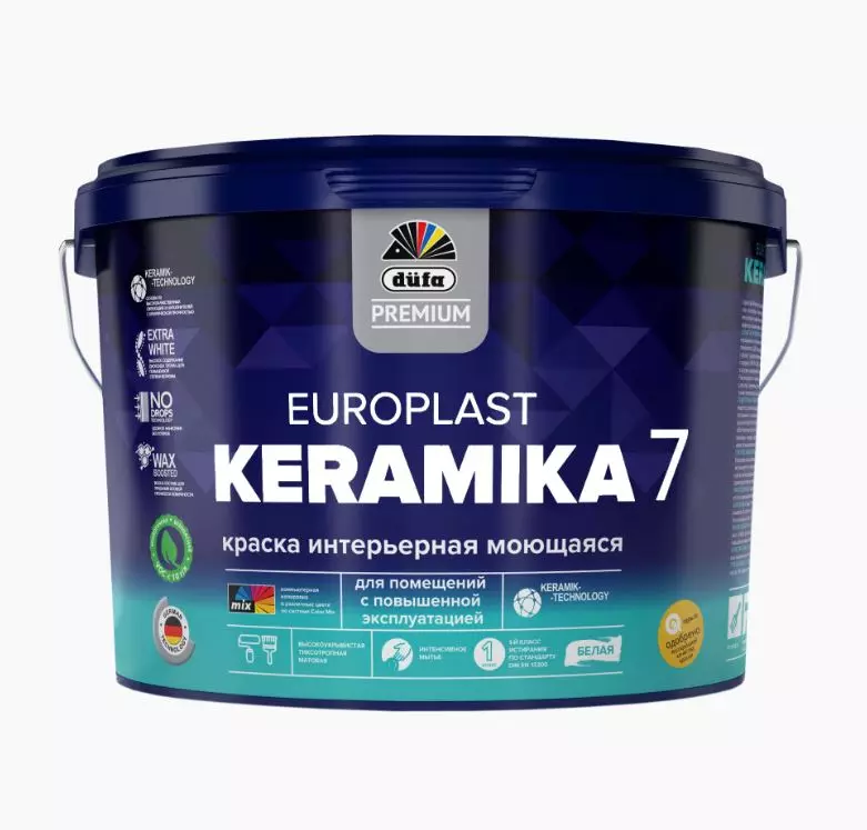 Краска ВД DufaPremium EuroPlast Keramika 7 база3 9л