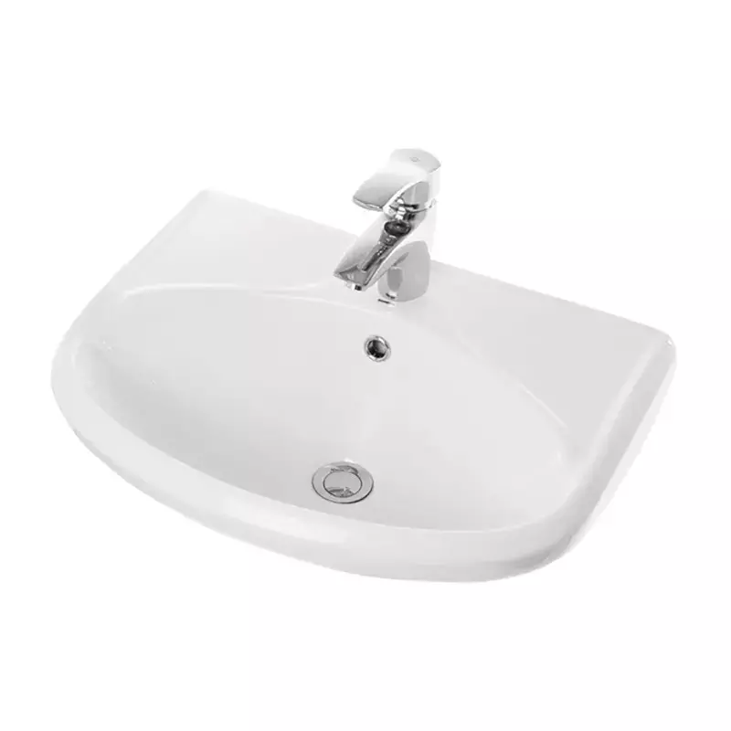 Раковина с пьедесталом 58х45х22 см Sanita Самарский 57, WB.PD/Samarsky/57-C/WHT.G/S1