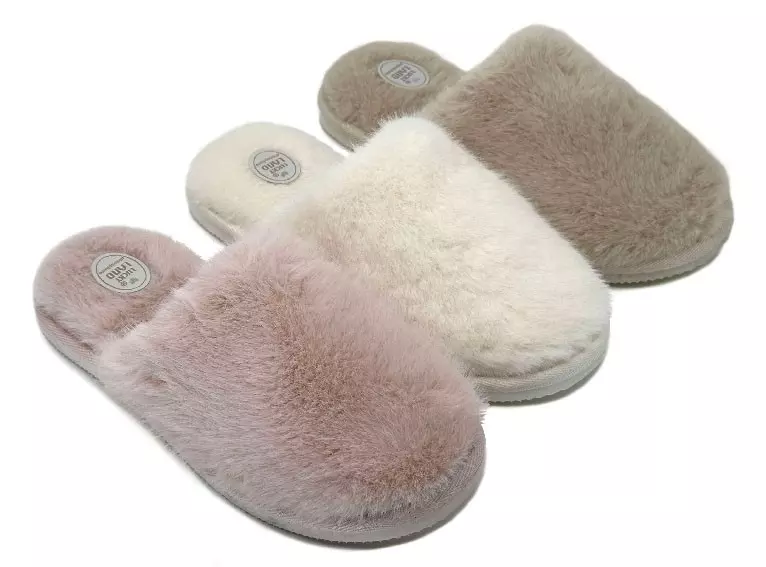 Тапочки женские закрытые LuckyLand 4939 W-CH-C розовый/молочный/бежевый, р-р 41