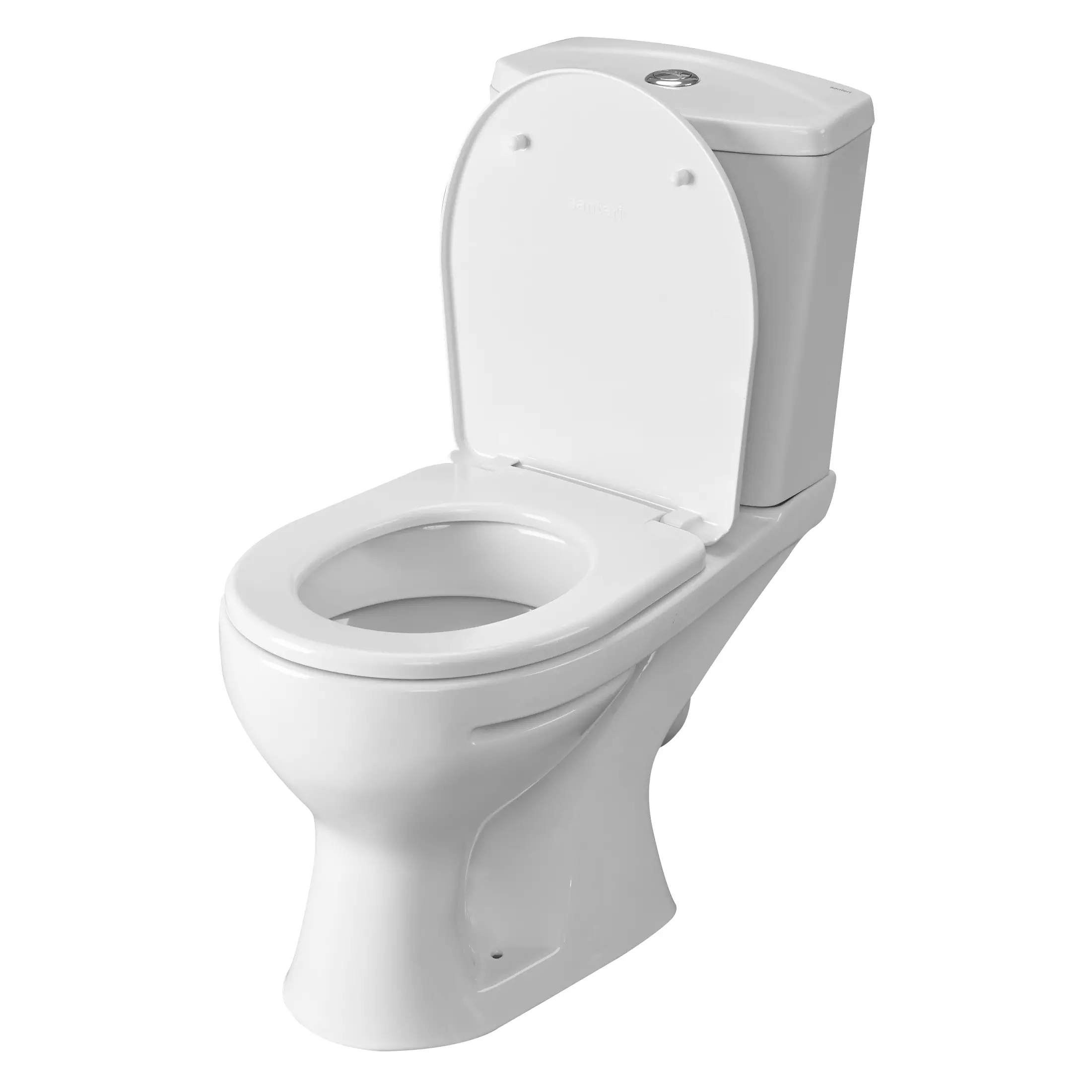 Унитаз Santeri Ультра 1.P401.3.S00.00B.F косой выпуск, нижний подвод,1-режимный слив, сиденье полипропилен