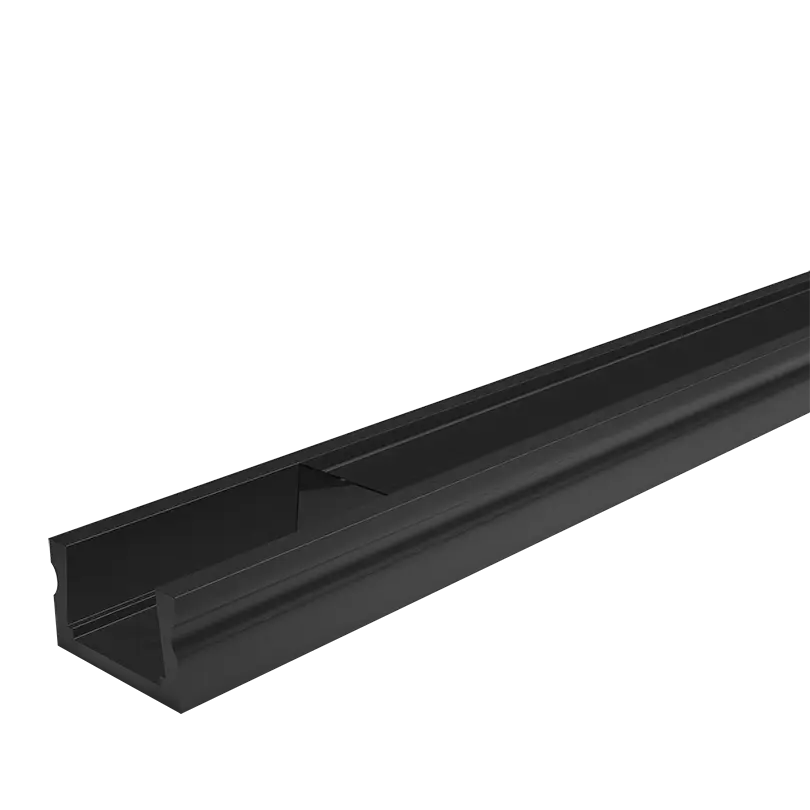 Профиль алюминиевый WOLTA WAP-S-16/6/2000-B накладной черный 6x16x2000мм
