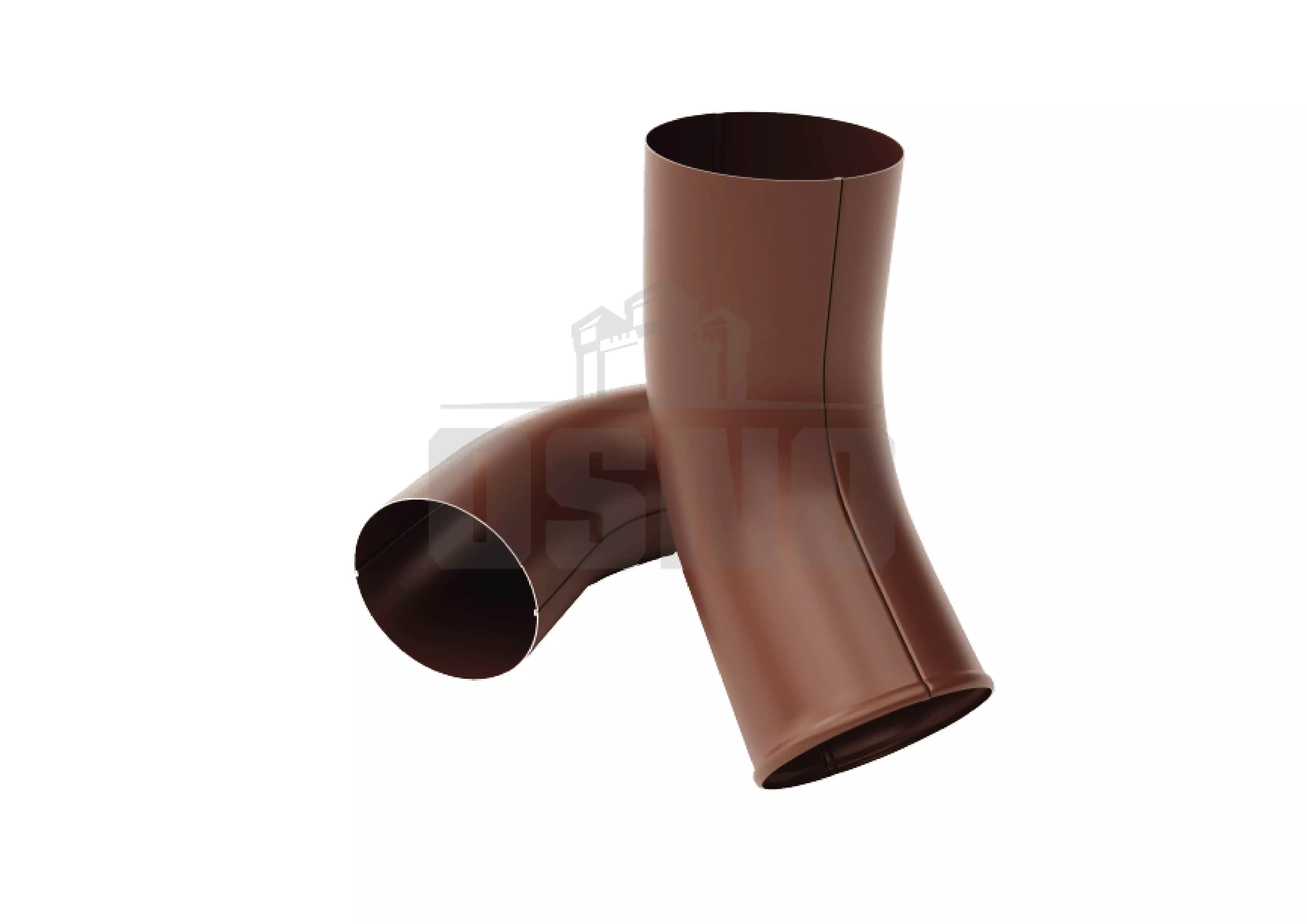 Сливное колено 125*90 мм OSNO шоколад (RAL 8017)