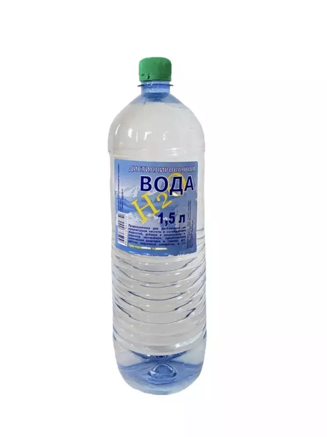 Дистиллированная вода H2O Сант-Сервис, 1.5 л