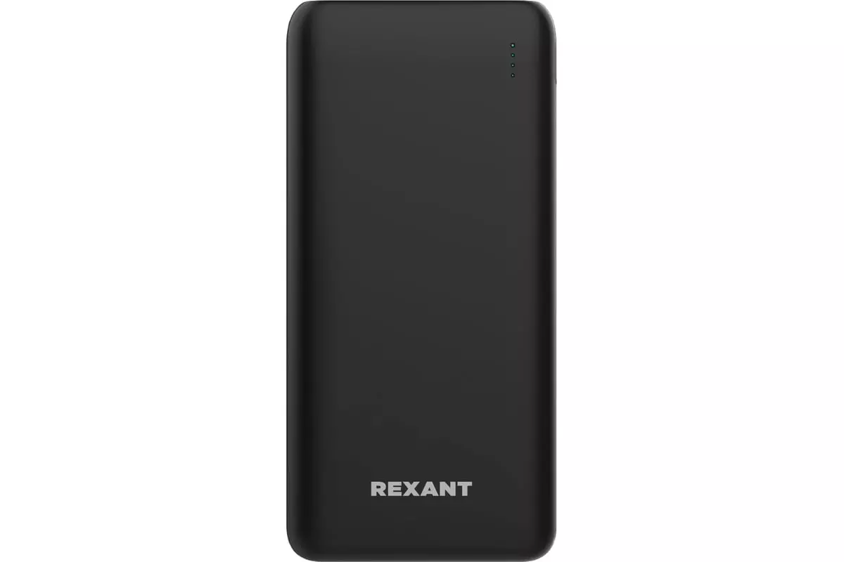 Портативное зарядное устройство 10000 mAh 2 USB 1 Type-C 1 micro-USB быстрая зарядка REXANT 30-2051