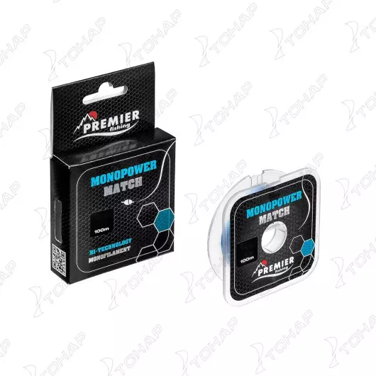 Леска MONOPOWER MATCH 0,45mm/100m Blue Nylon (PR-MM-B-045-100) Premier Fishing