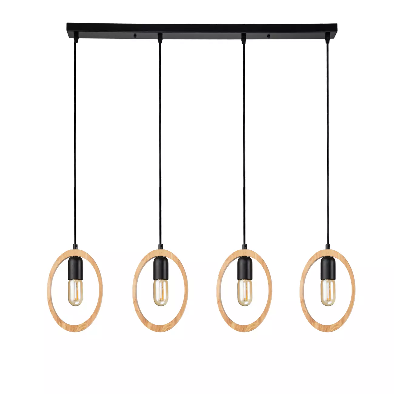 Люстра подвесная 4xЕ27 черная Escada 10196/4