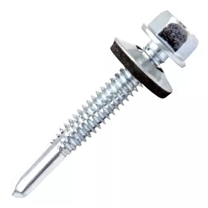 Кровельные саморезы удлин. сверло, цинк 5,5х 25 кор. с ок. - 60 шт. SteelRex