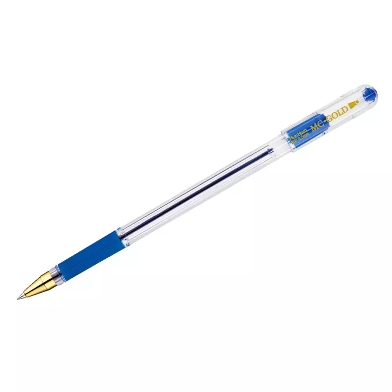 Шариковая ручка масляная MunHwa MC Gold синяя, 0,5мм 207858 