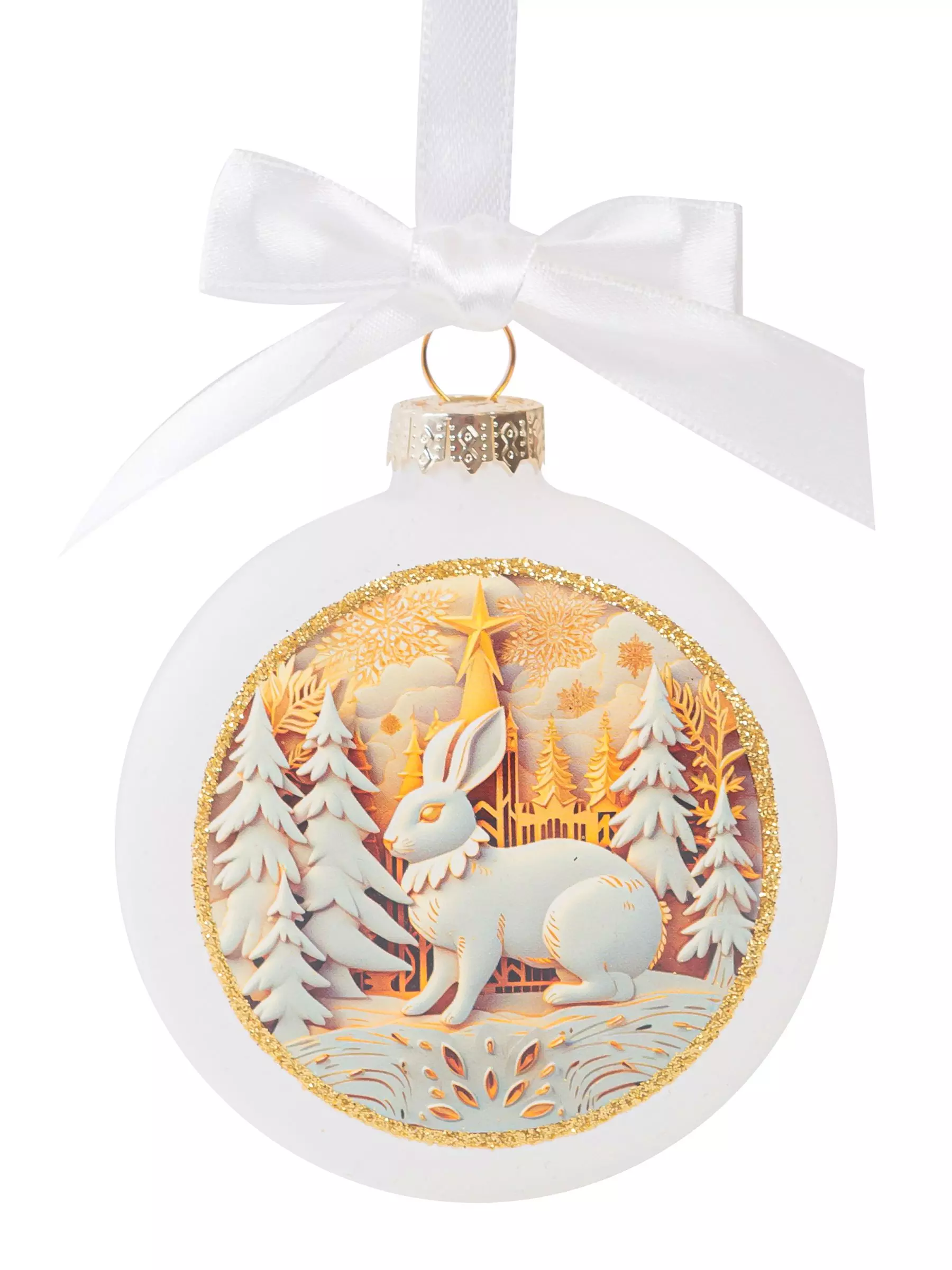 Новогоднее подвесное украшение из стекла / 2x9x8см 95604