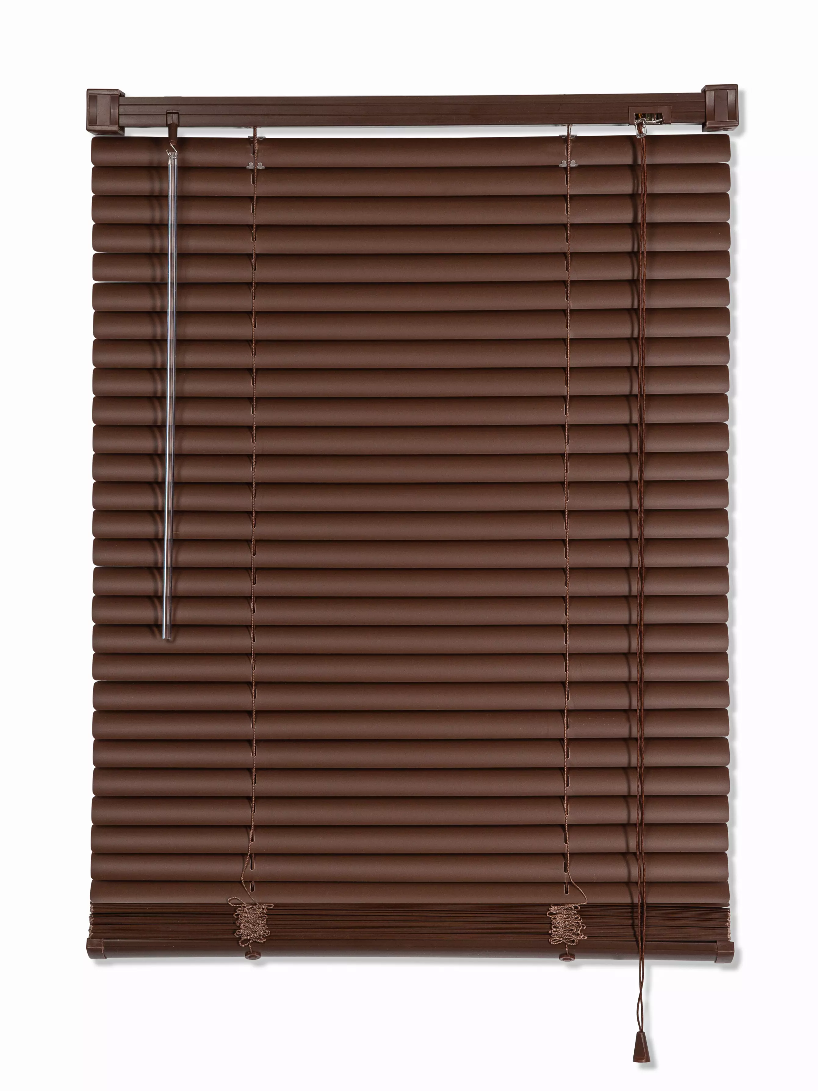 Жалюзи горизонтальные 190х160 см орех пластиковые Магеллан