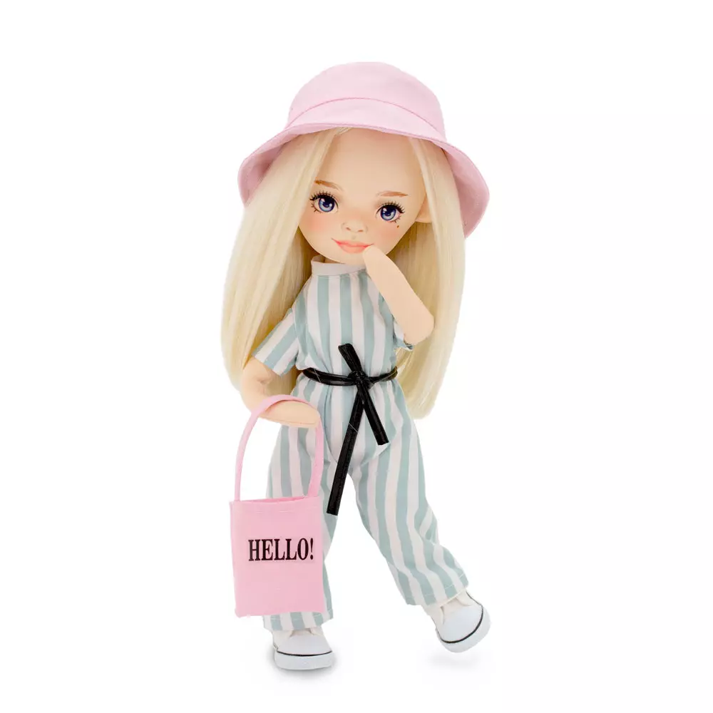 Кукла Mia в полосатом комбинезоне 32 см, Серия: Лето