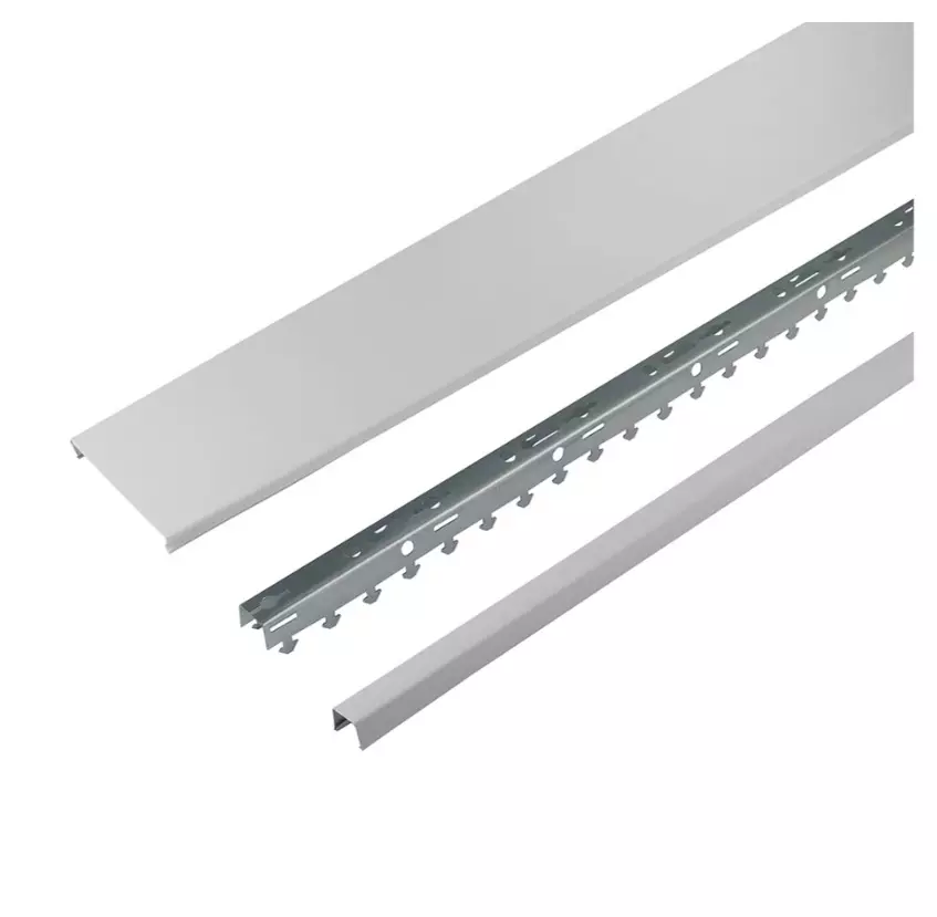 Реечный потолок Комплект для ванной комнаты 1.7х1.7 м A100AS белый матовый