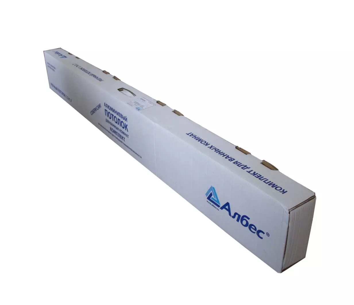 Реечный потолок Комплект для ванной комнаты 1.7х1.7 м A100AS белый матовый