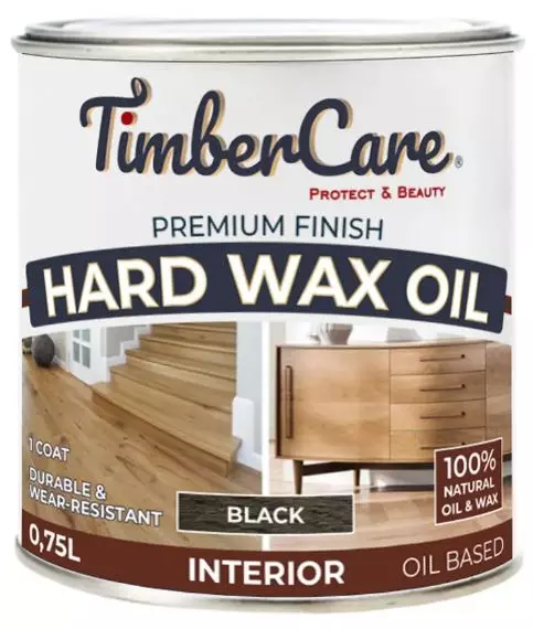 Масло тонирующее с твердым воском TimberCare Hard Wax Oil черный 0,75л