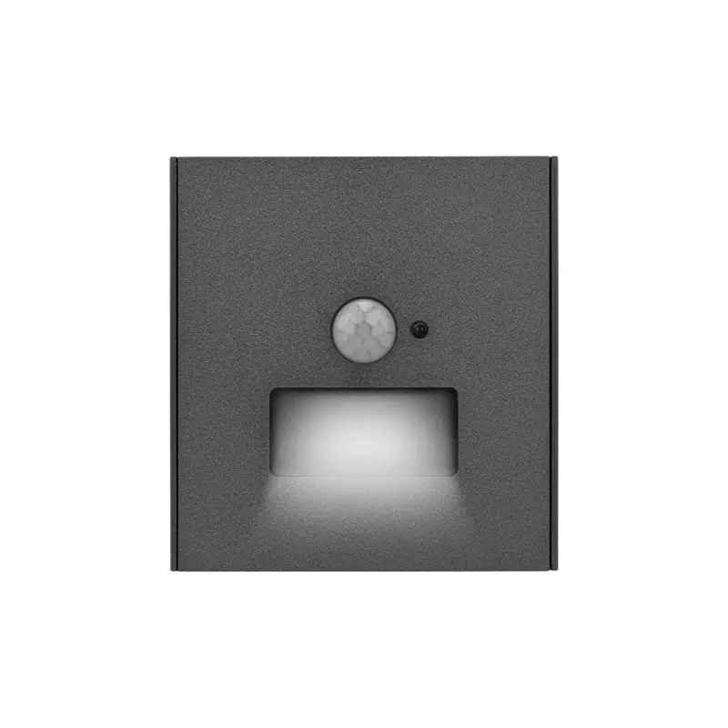 Подсветка настенная встраиваемая графит Kranz Miele Strong KR-78-0727-6