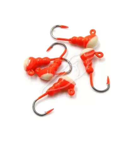 Мормышка &quot;ЯМАН&quot; муравей с ушком., цв.04, с фосф. пяткой, d 3, вес 0,3 г (уп.5 шт.)