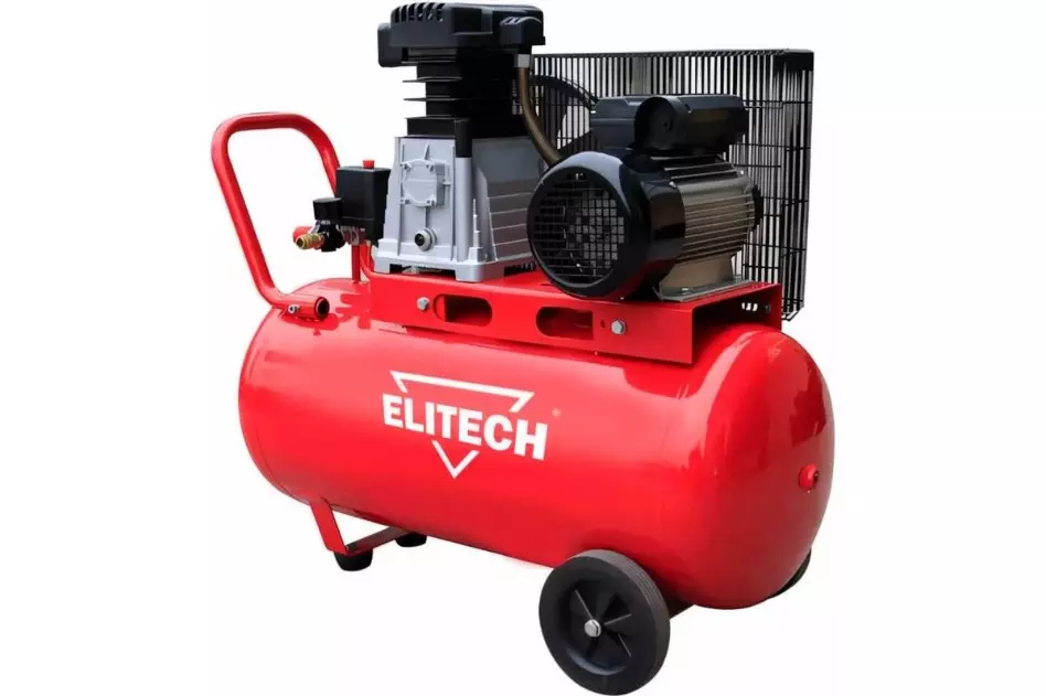 Компрессор воздушный с ременным приводом проф Elitech КПР 100/360/2.2 100л