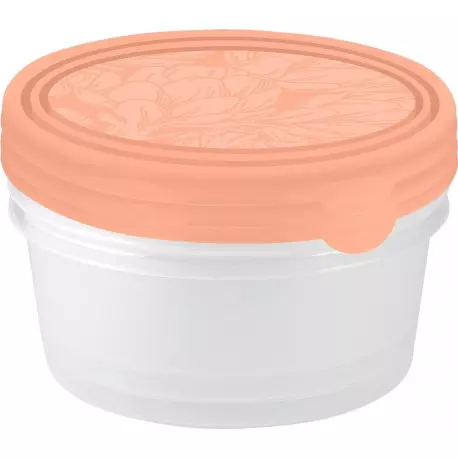 Набор контейнеров для продуктов HELSINKI Artichoke 3 шт. 0,5 л круглые персиковые PT14531204