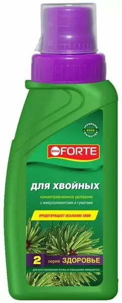 Удобрение для хвойных жидкое от покоричневения хвои Bona Forte 285мл