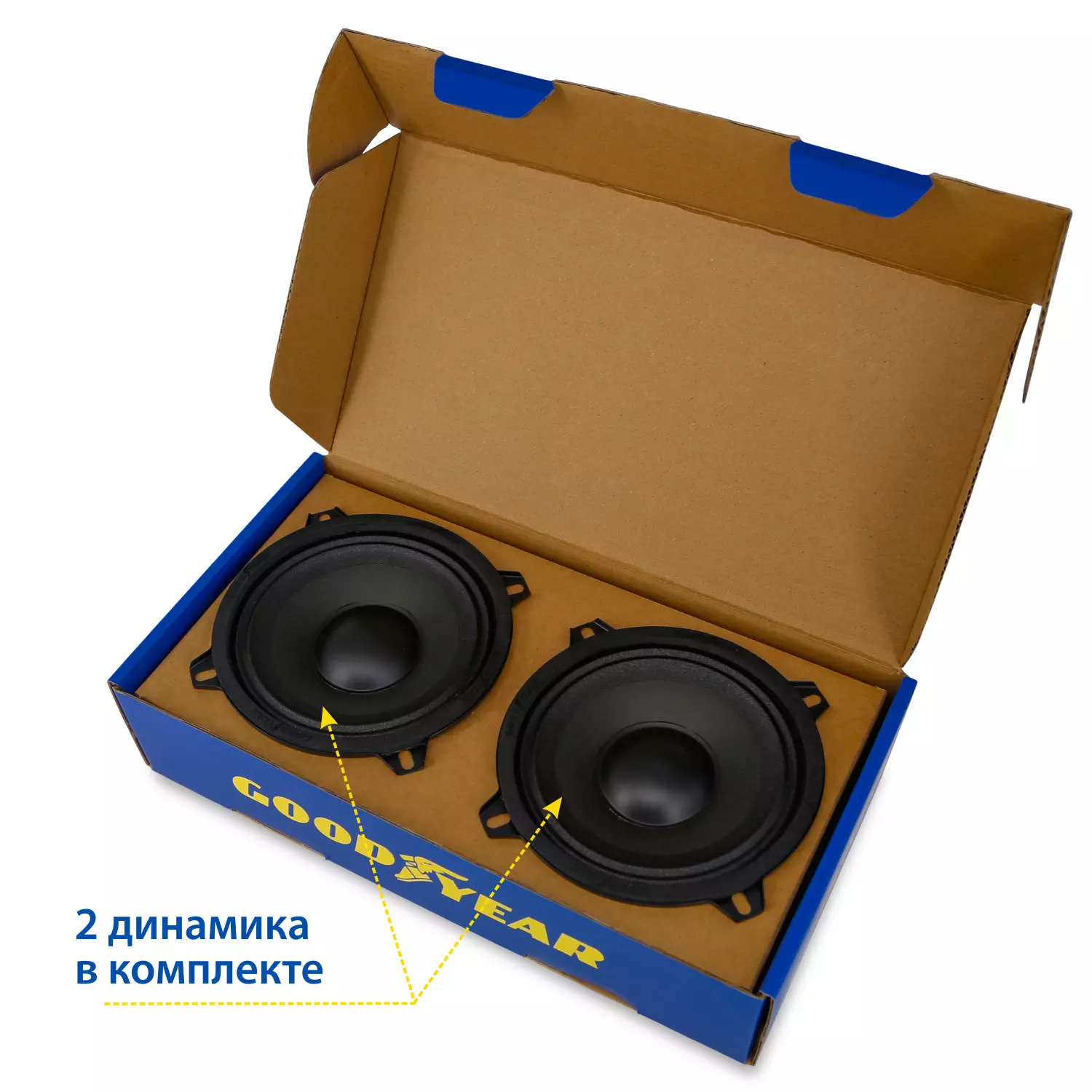 Акустическая система автомобильная Goodyear GY-M-130 эстрадная, к-т 2шт
