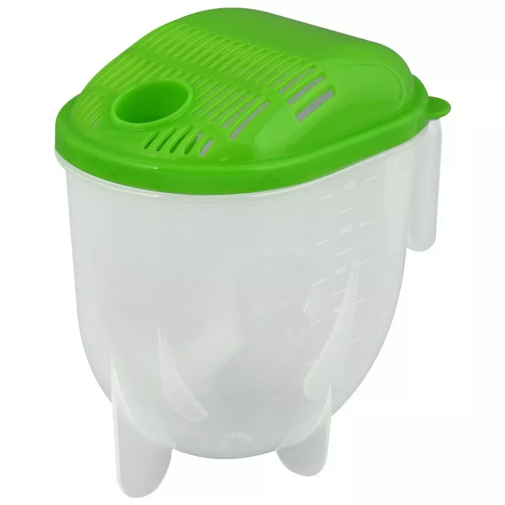 Рисомойка объем 1200 мл, размер 20х17х10,5 см, пластик, БМ76-172