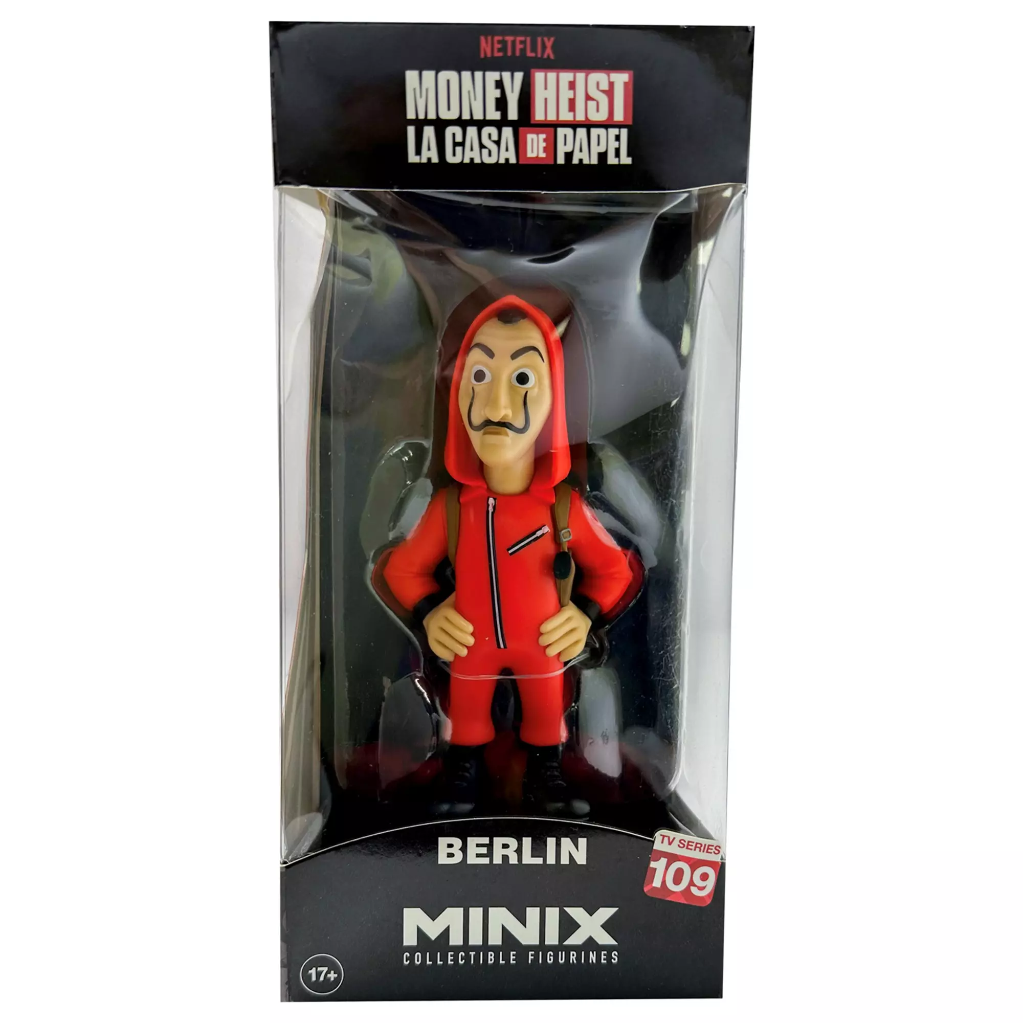 Коллекционная фигурка Money Heist - Бумажный дом Берлин в маске 12 см Minix 13845